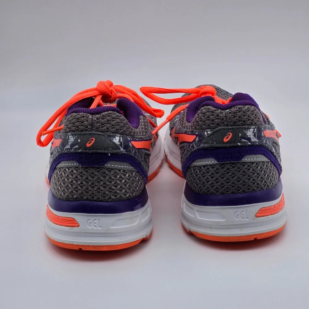 Asics Gel-Excite 4 Running Shoes Womens Size‎ 9 Gray Purple Orange T6E8N